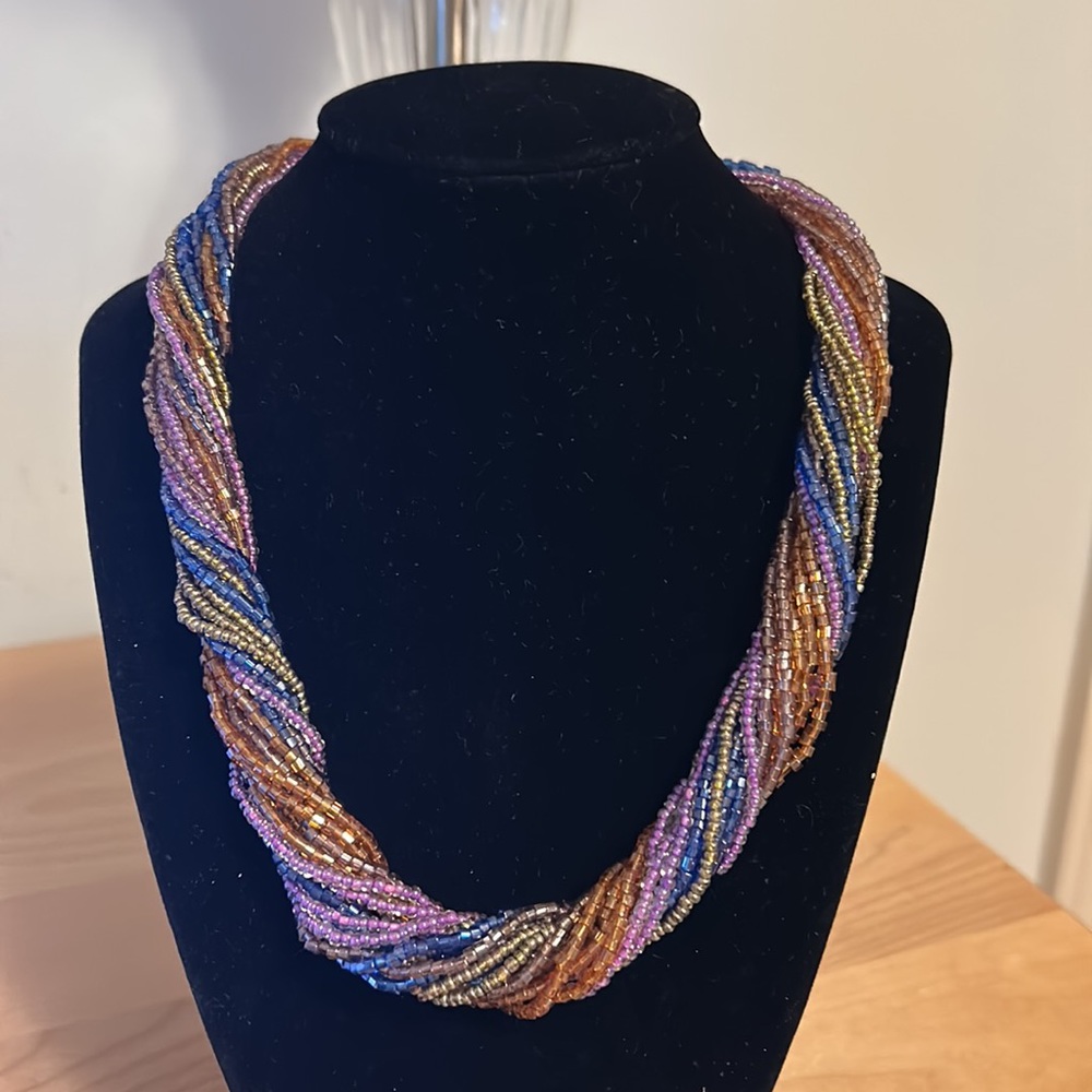 Multi-strand Colorful Twist Necklace